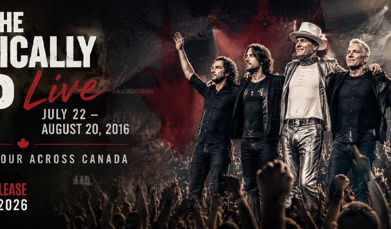 The Tragically Hip Celebrate a Historic Farewell with Live July 22 – August 20, 2016