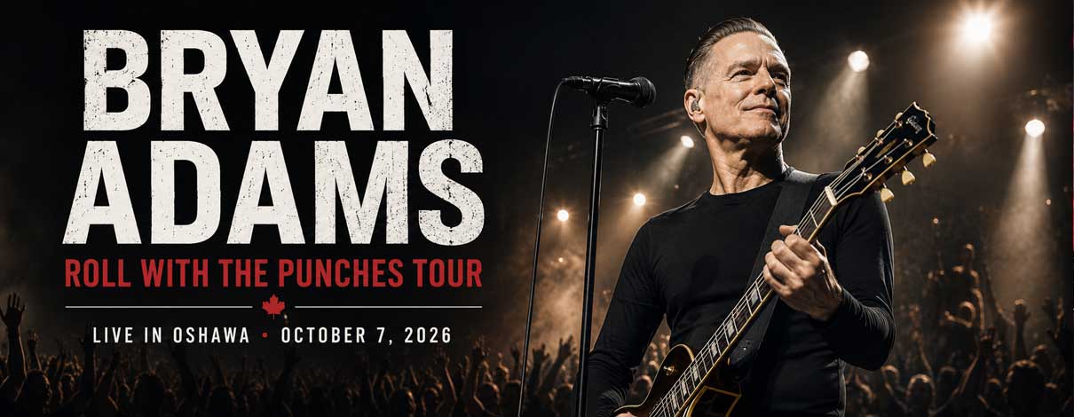 Bryan Adams Brings Roll With the Punches Tour to Oshawa