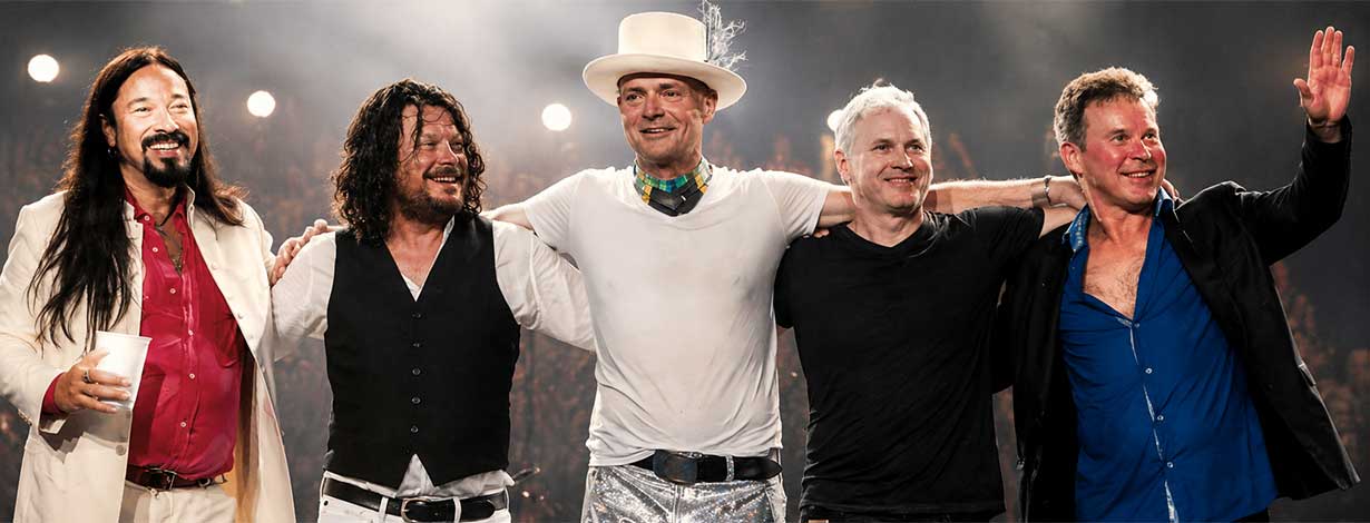 Gord Downie, Rob Baker, Johnny Fay, Paul Langlois and Gord Sinclair